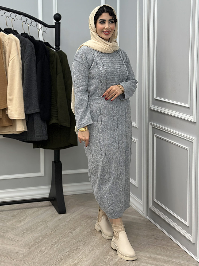 ست بلوز و دامن بافت تامیلا  1