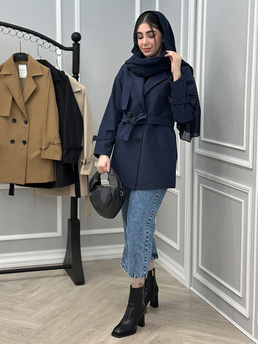 بارانی سرمه ای 1