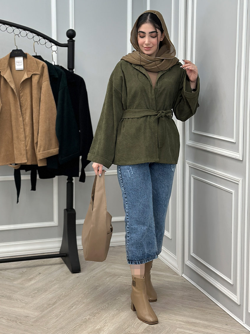 شومیز زیتونی 1