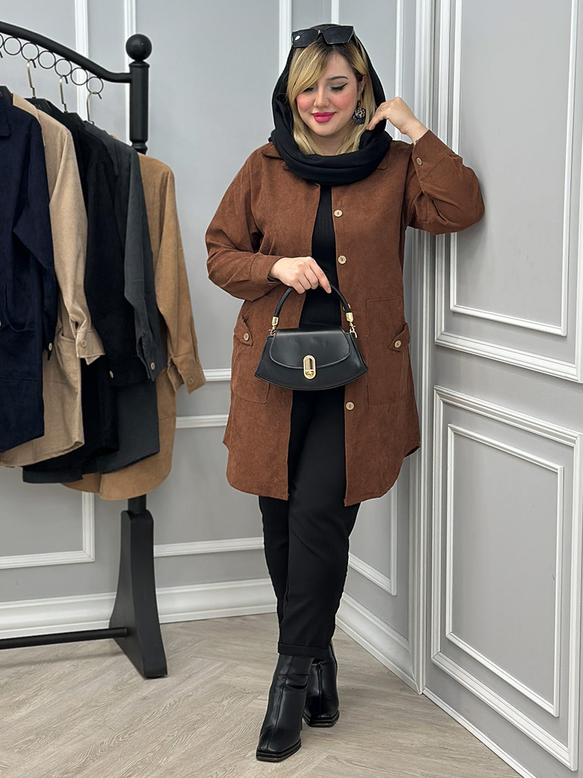 مانتو قهوه ای 1