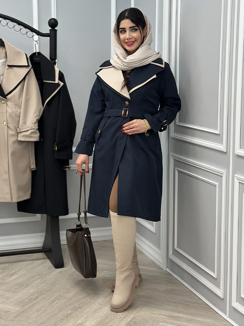 بارانی سرمه ای 1