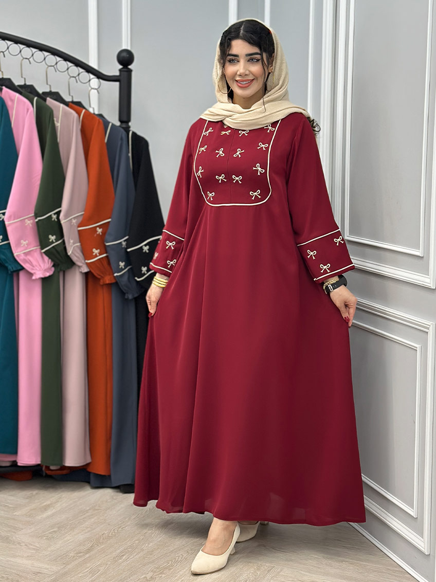 پیراهن زرشکی 1