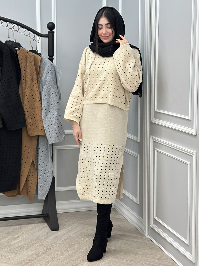 ست دو تیکه بافت مایا  1