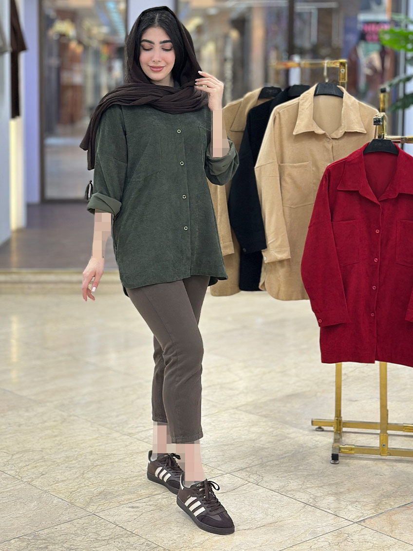 شومیز زیتونی 1