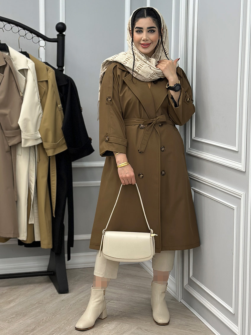 بارانی قهوه ای 1