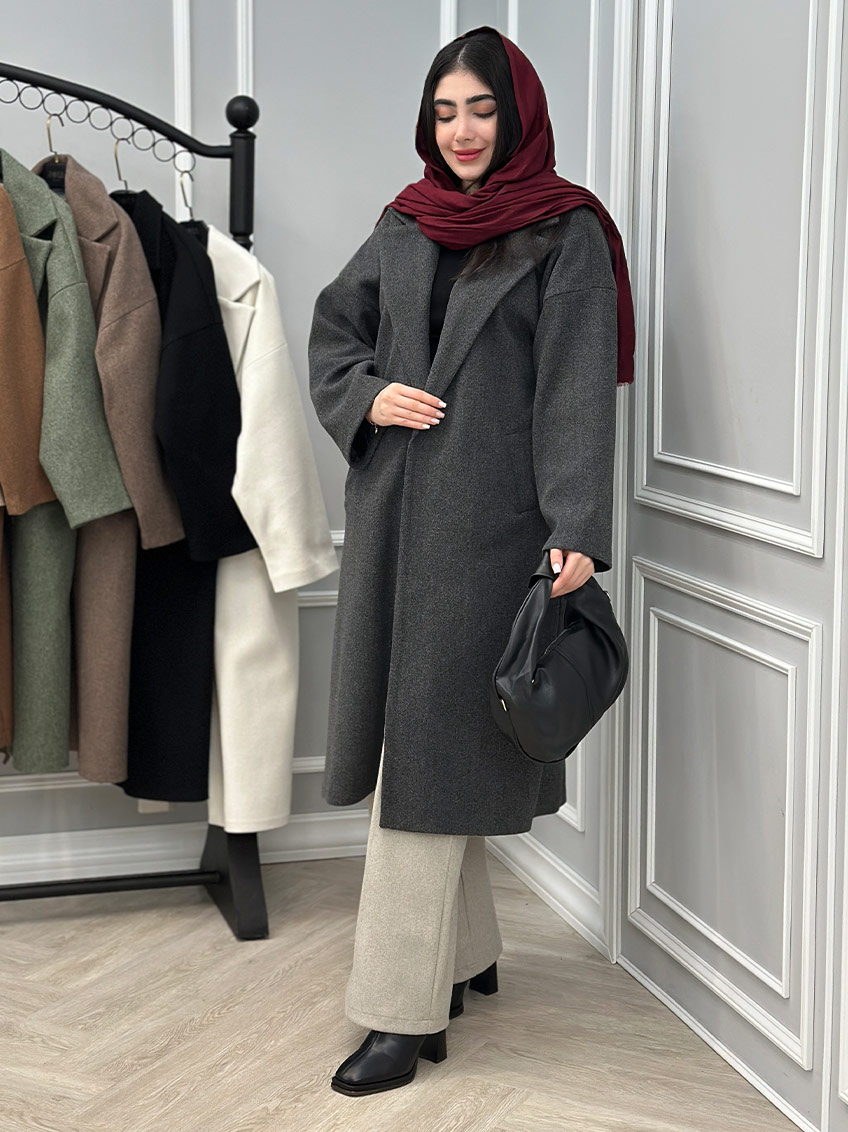 پالتو طوسی تیره 1