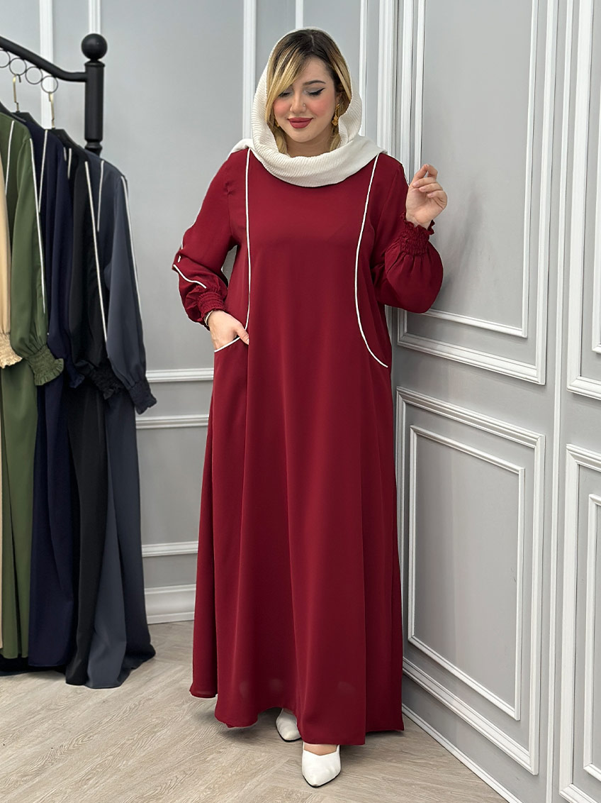 پیراهن زرشکی 1