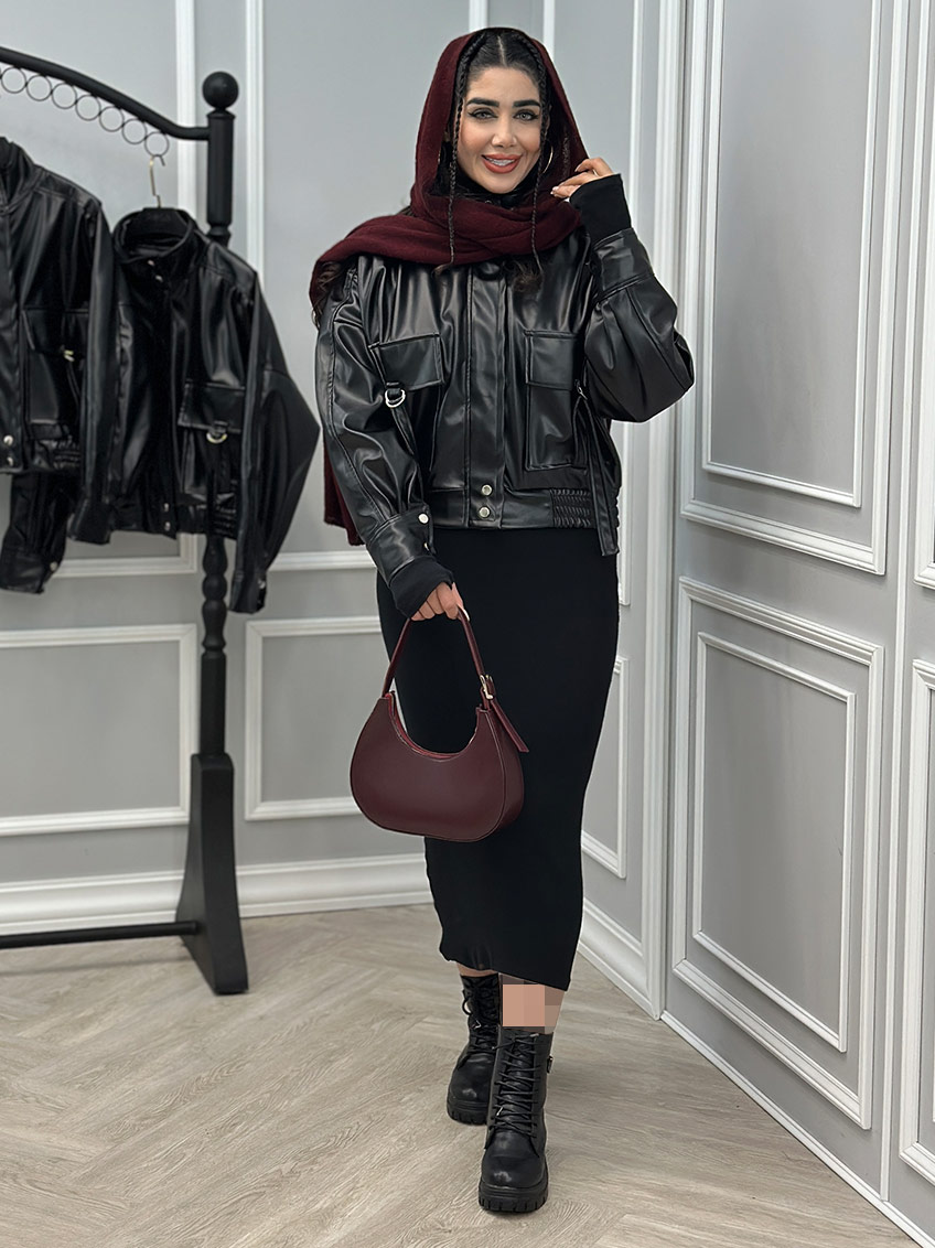 کاپشن مشکی 1