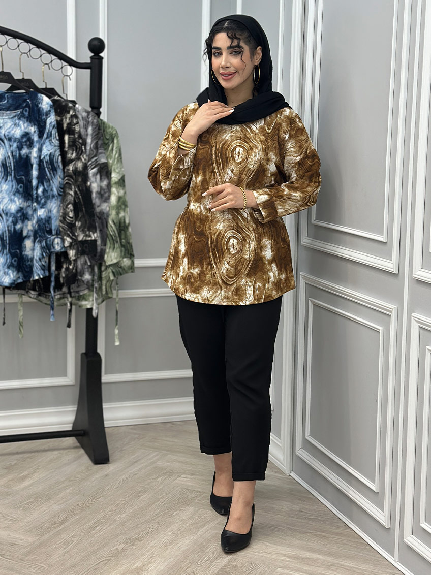 شومیز قهوه ای 1