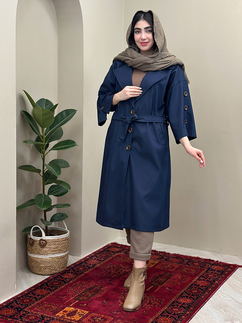 بارانی سرمه ای 1