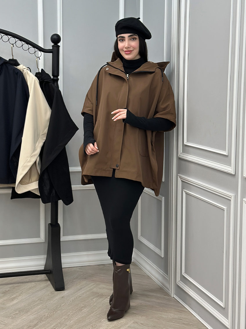 بارانی قهوه ای 1