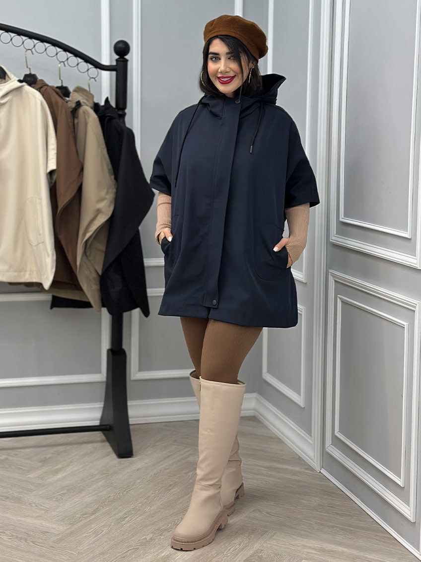 بارانی سرمه ای 1