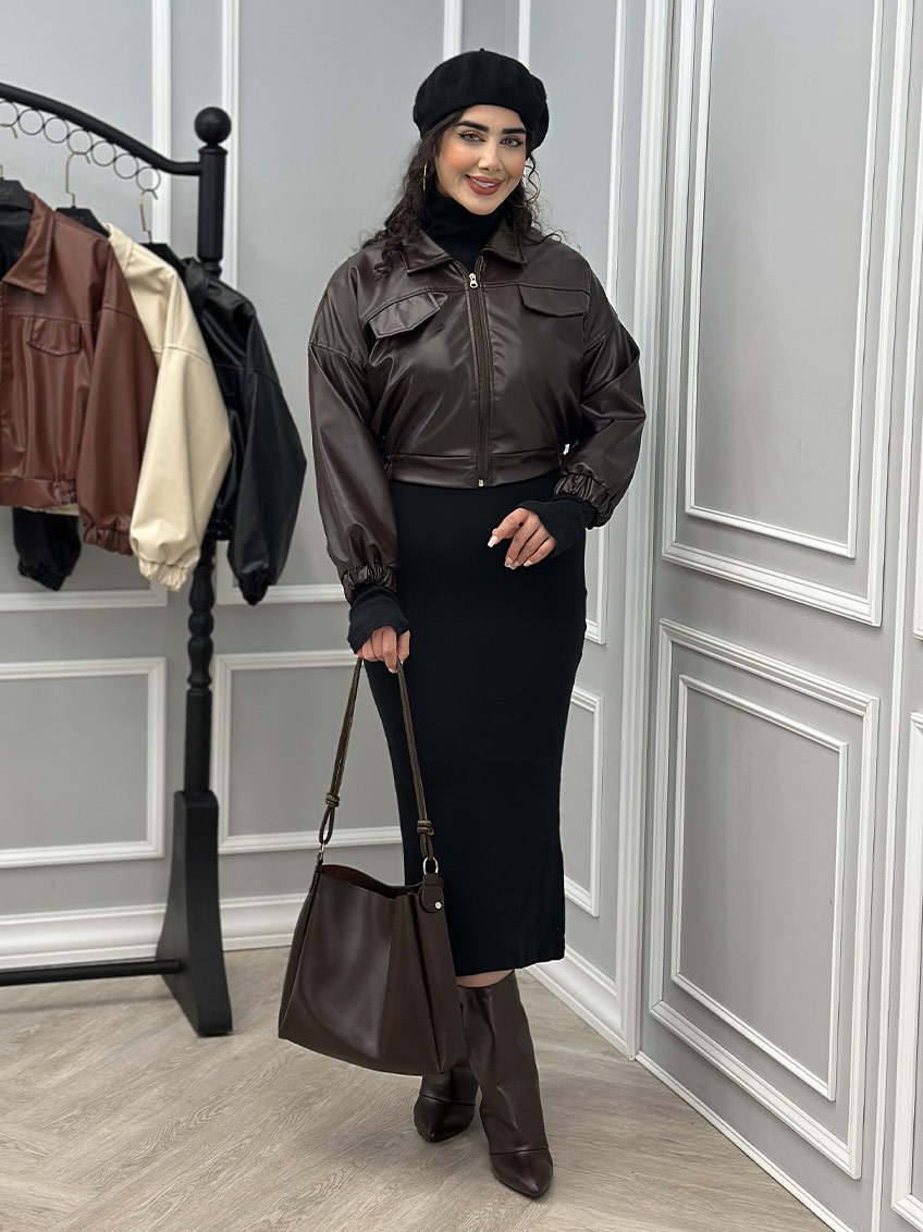 بامبر قهوه ای سوخته 1