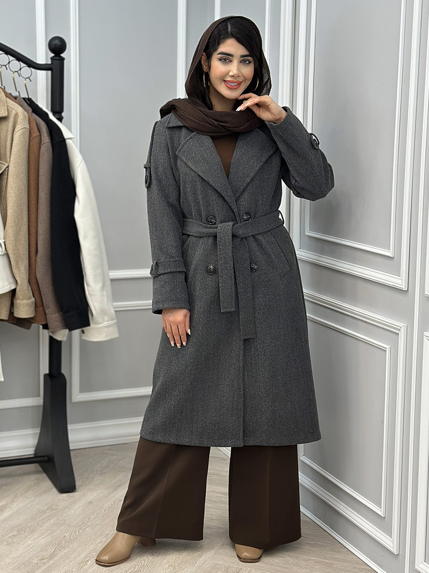 پالتو طوسی تیره 1