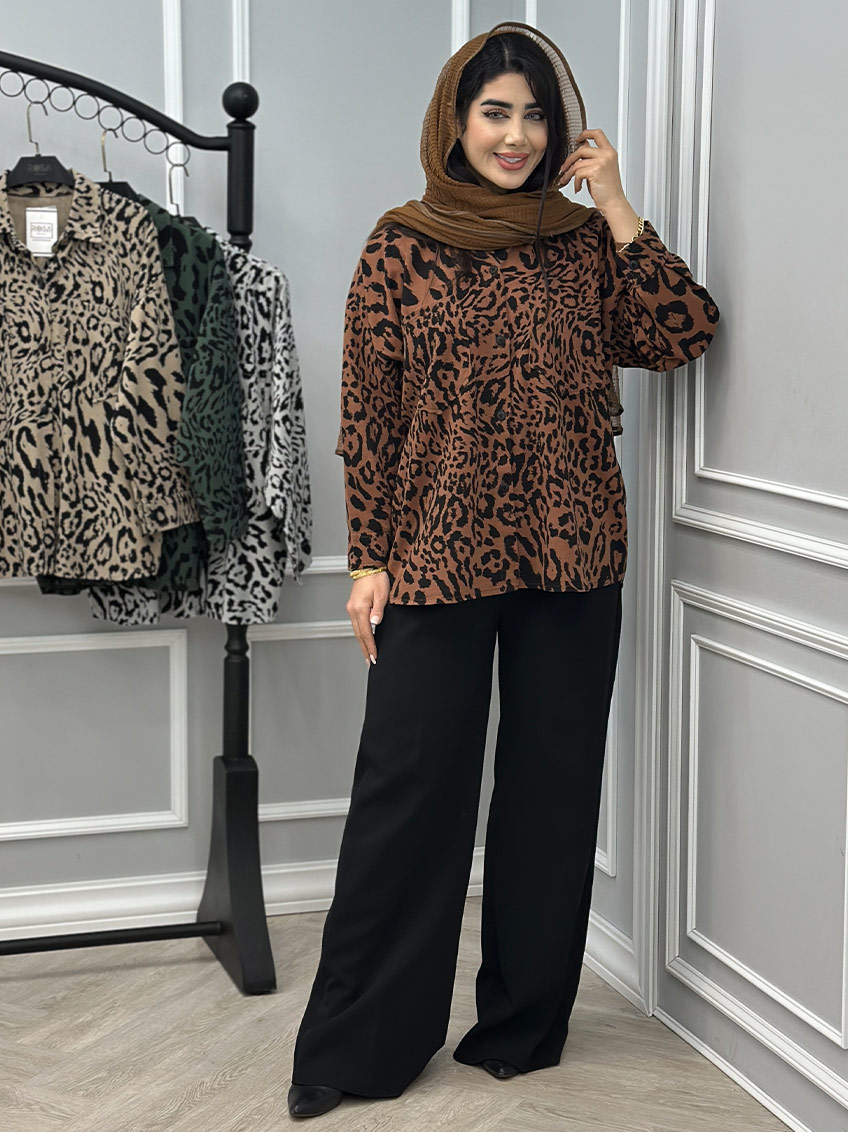 شومیز قهوه ای 1