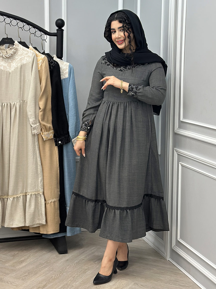 پیراهن طوسی تیره 1