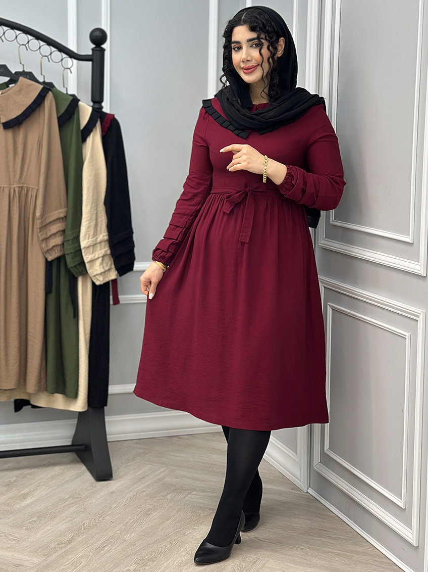 پیراهن زرشکی 1