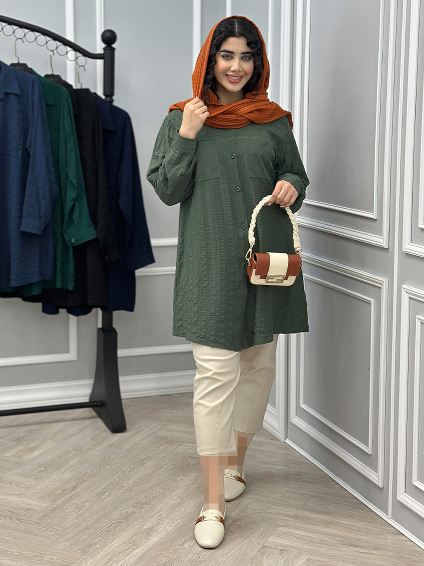 شومیز زیتونی 1