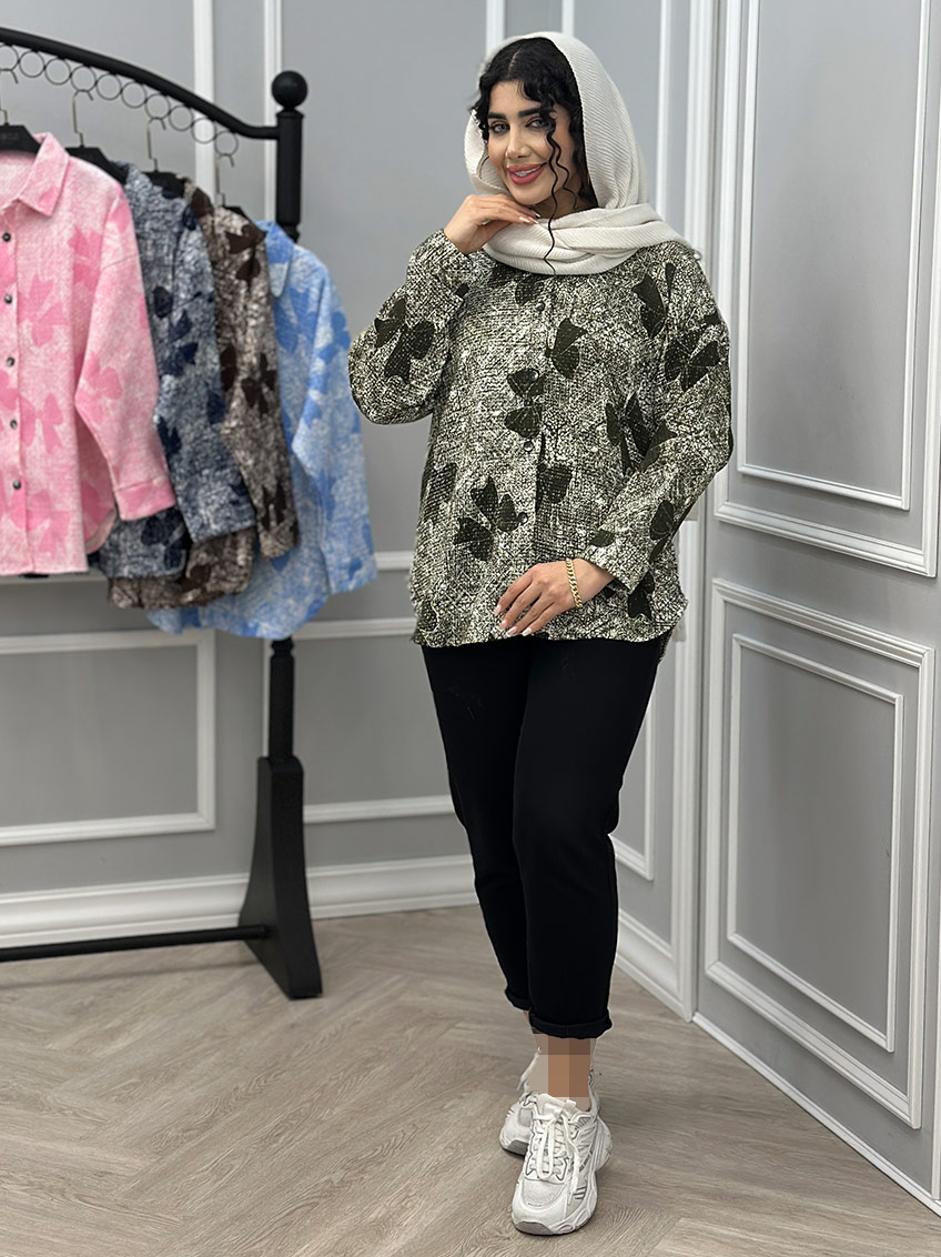 شومیز زیتونی 1