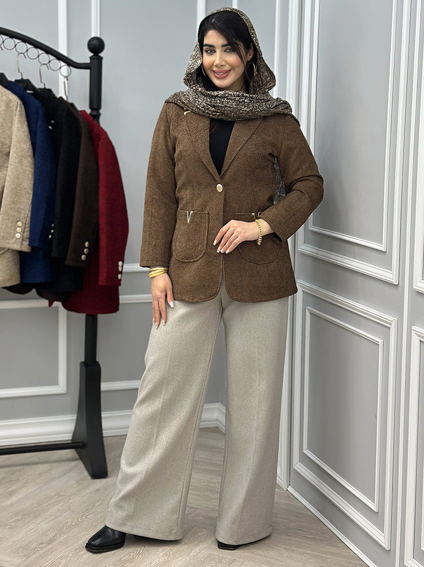 پالتو قهوه ای روشن 1