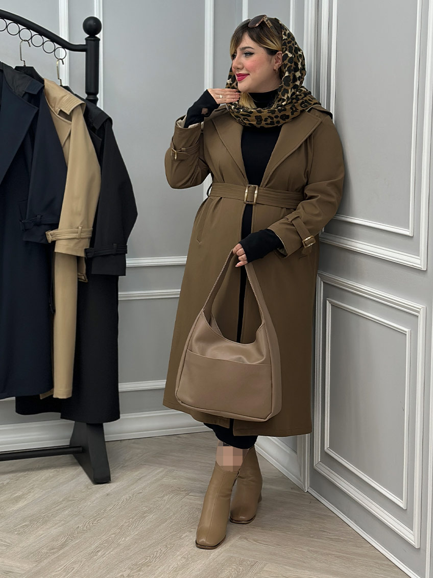 بارانی قهوه ای 1