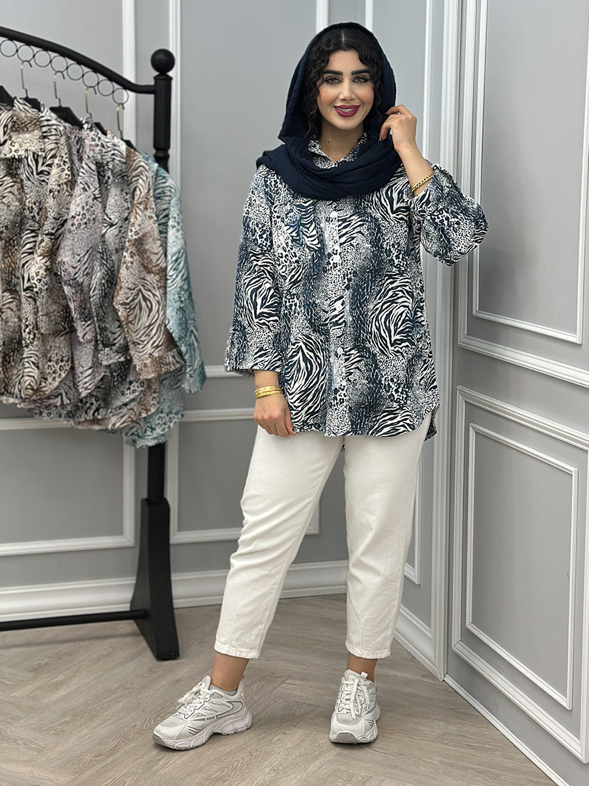 شومیز سرمه ای 1