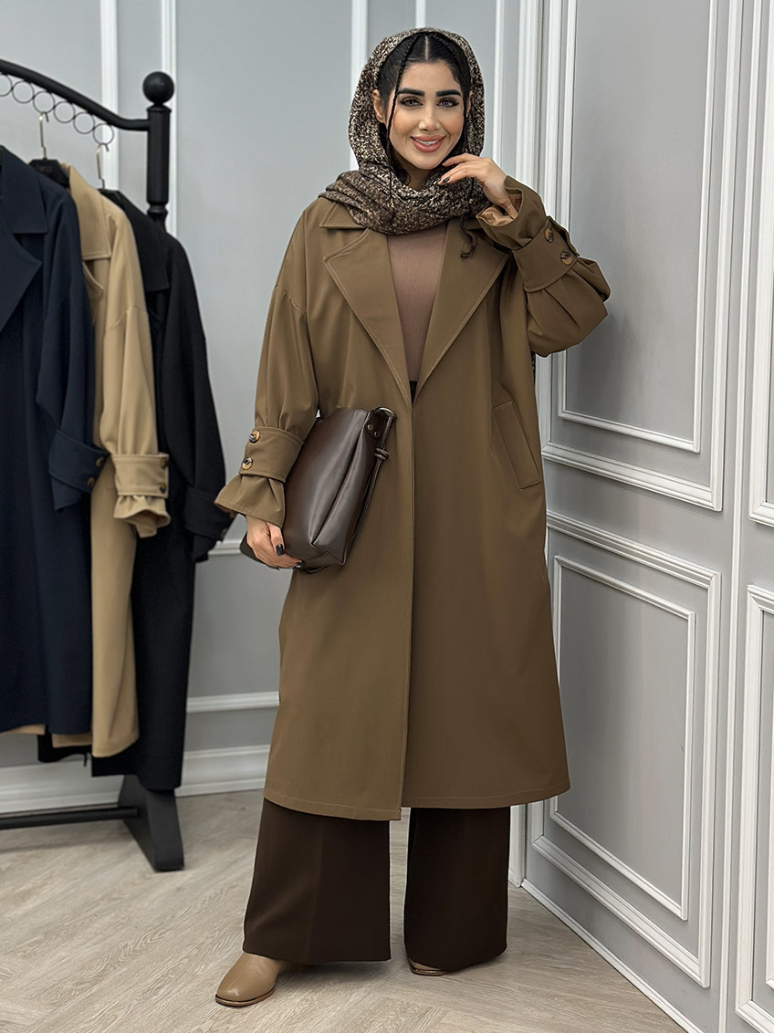 بارانی قهوه ای 1