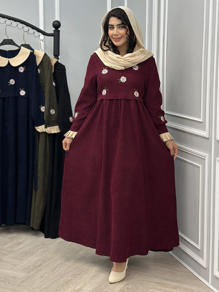 پیراهن زرشکی 1