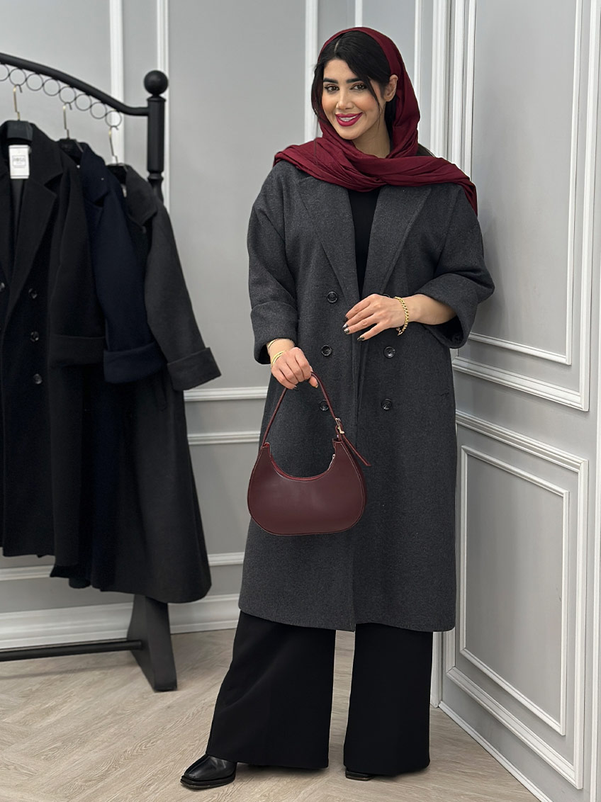 پالتو طوسی تیره 1