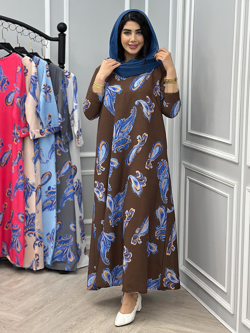 پیراهن لینن ایتالیایی گلرخ 1