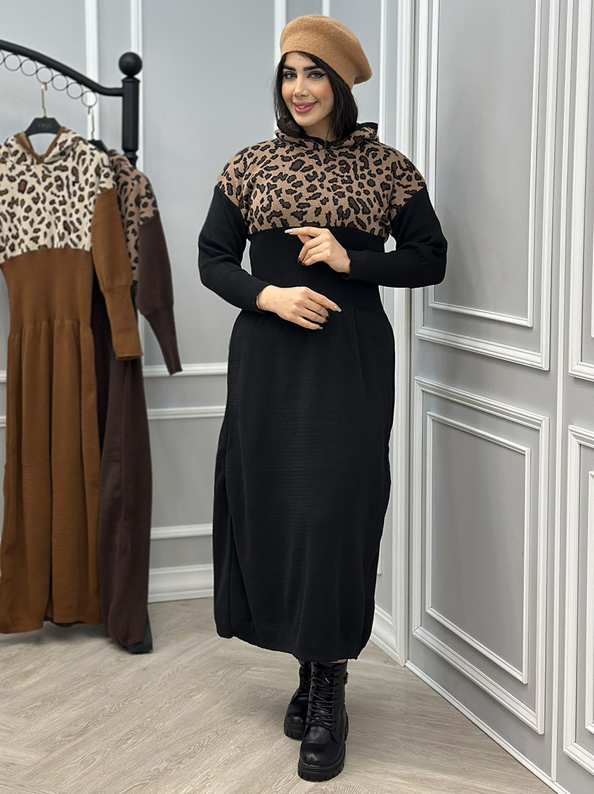 پیراهن بافت کلاهدار افراشته  1