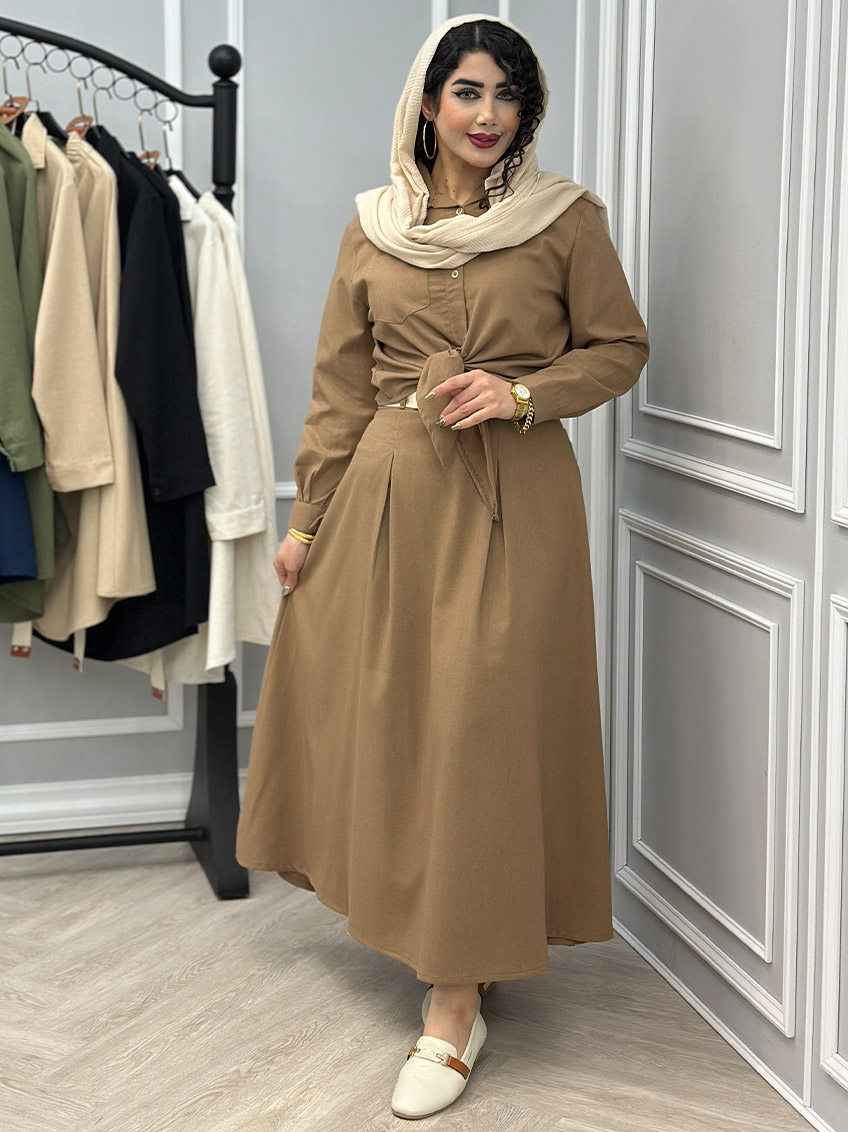 شومیز و دامن لینن آنوش 1