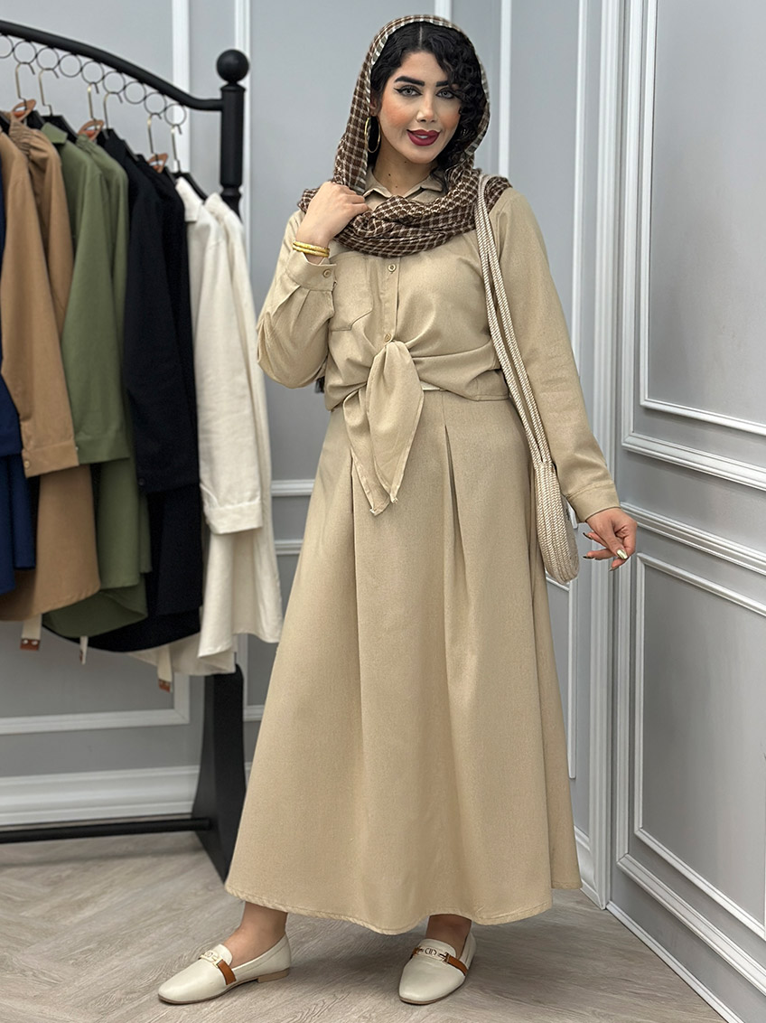 شومیز و دامن لینن آنوش 1