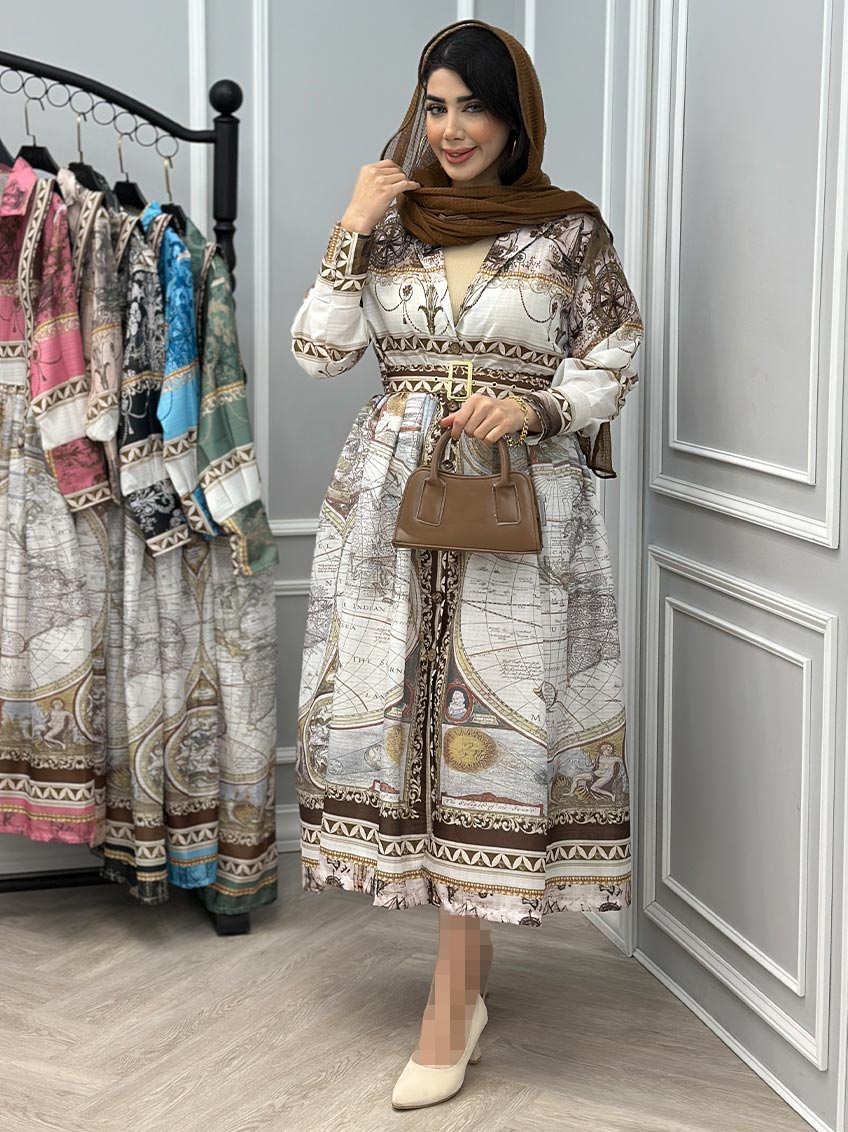 مانتو قهوه ای 1