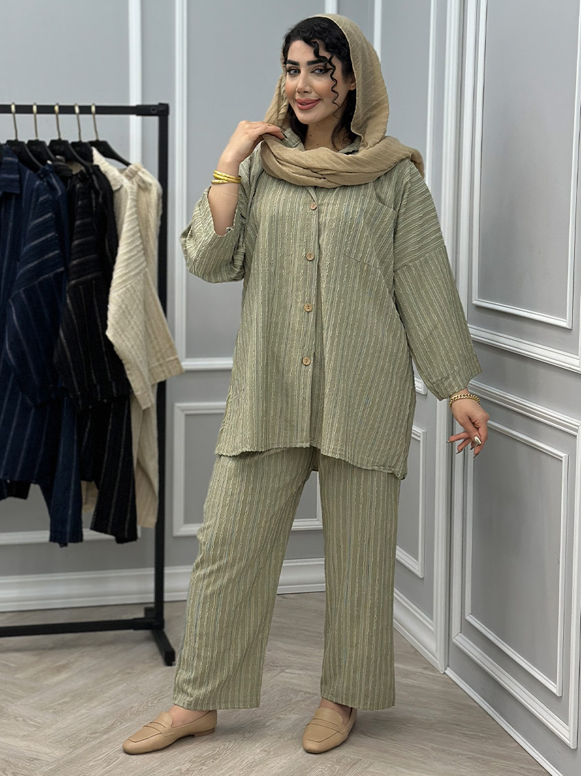 ست شومیز و شلوار کارن 1