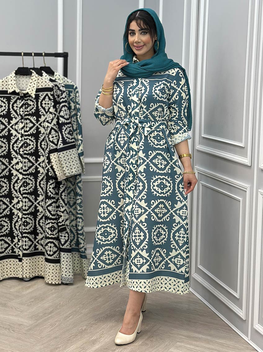 پیراهن نخی عاطفه 1