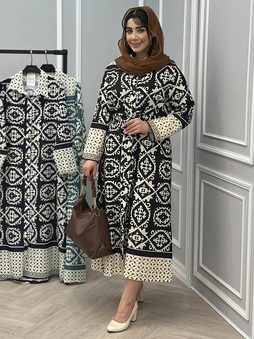 پیراهن نخی عاطفه 1