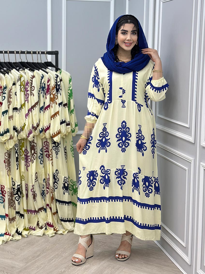 پیراهن نخی نوشین 1
