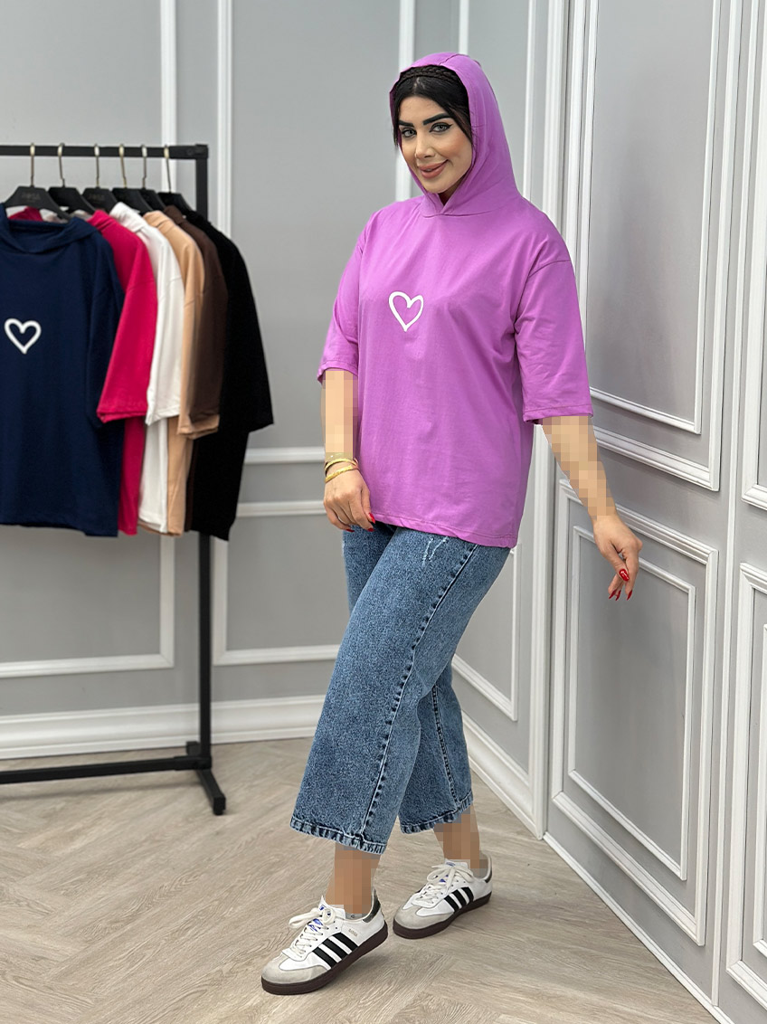 تیشرت کلاهدار لاویز 1