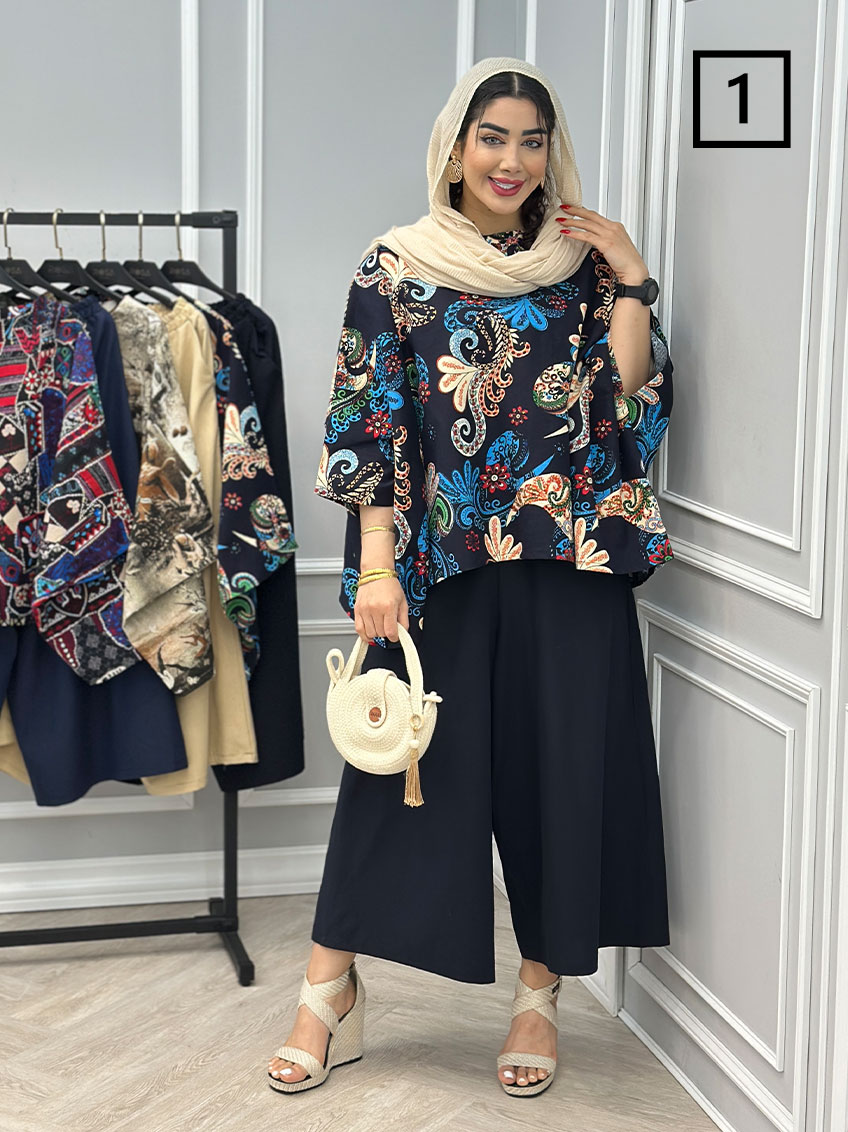 ست پانچ و شلوار شینو  1