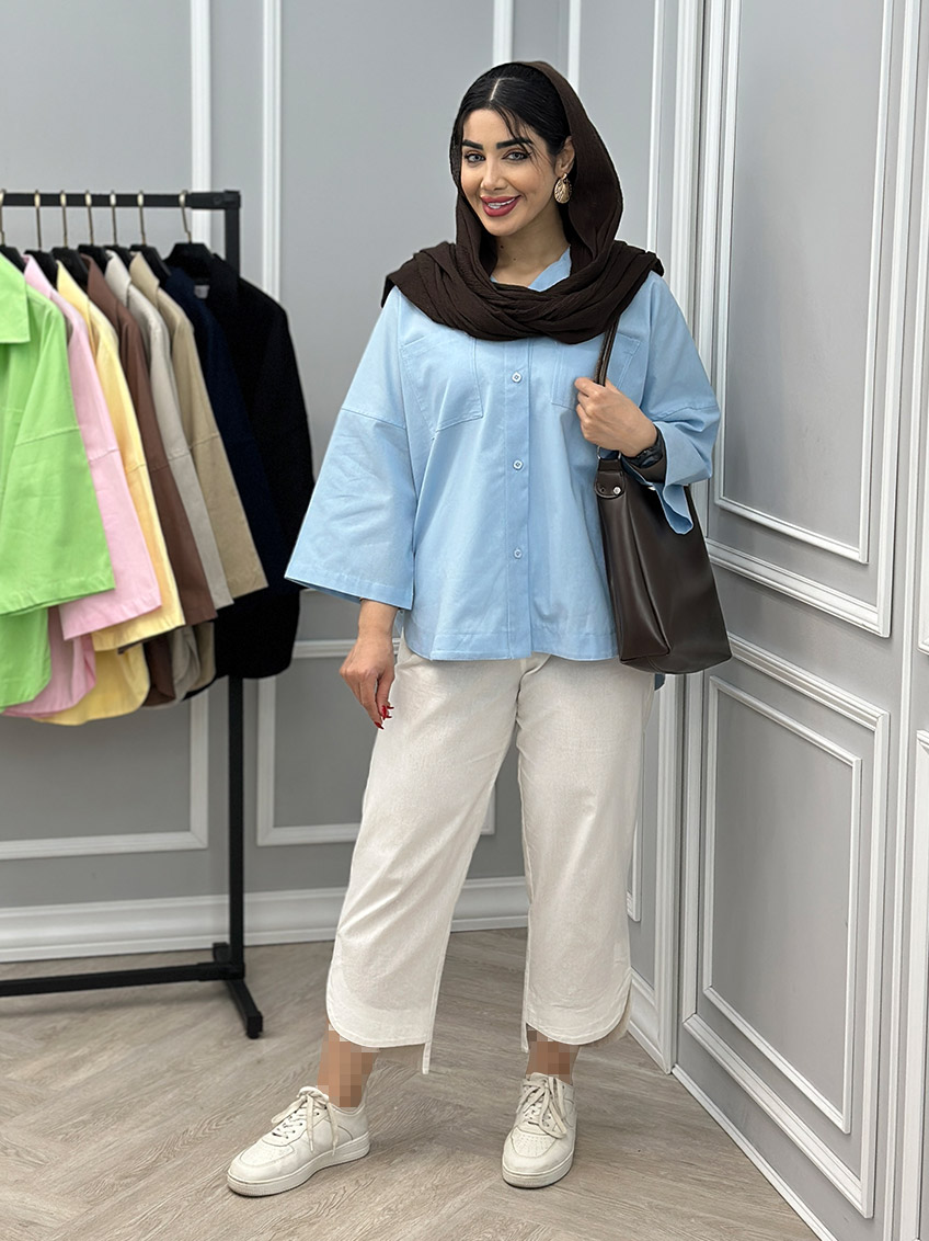 شومیز لینن هاله  1