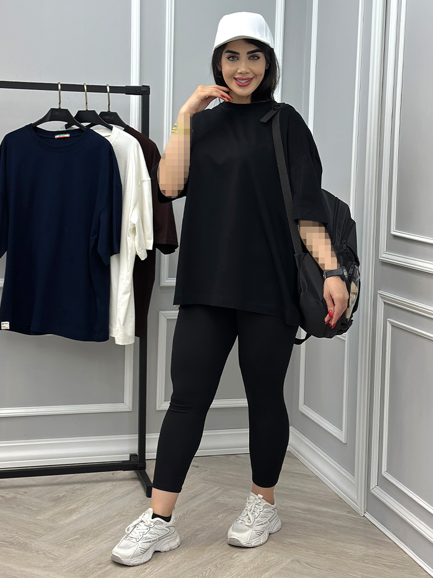 تیشرت نخ پنبه لوندر 1