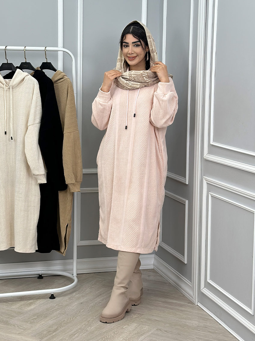 پیراهن کلاهدار پیوسته  1