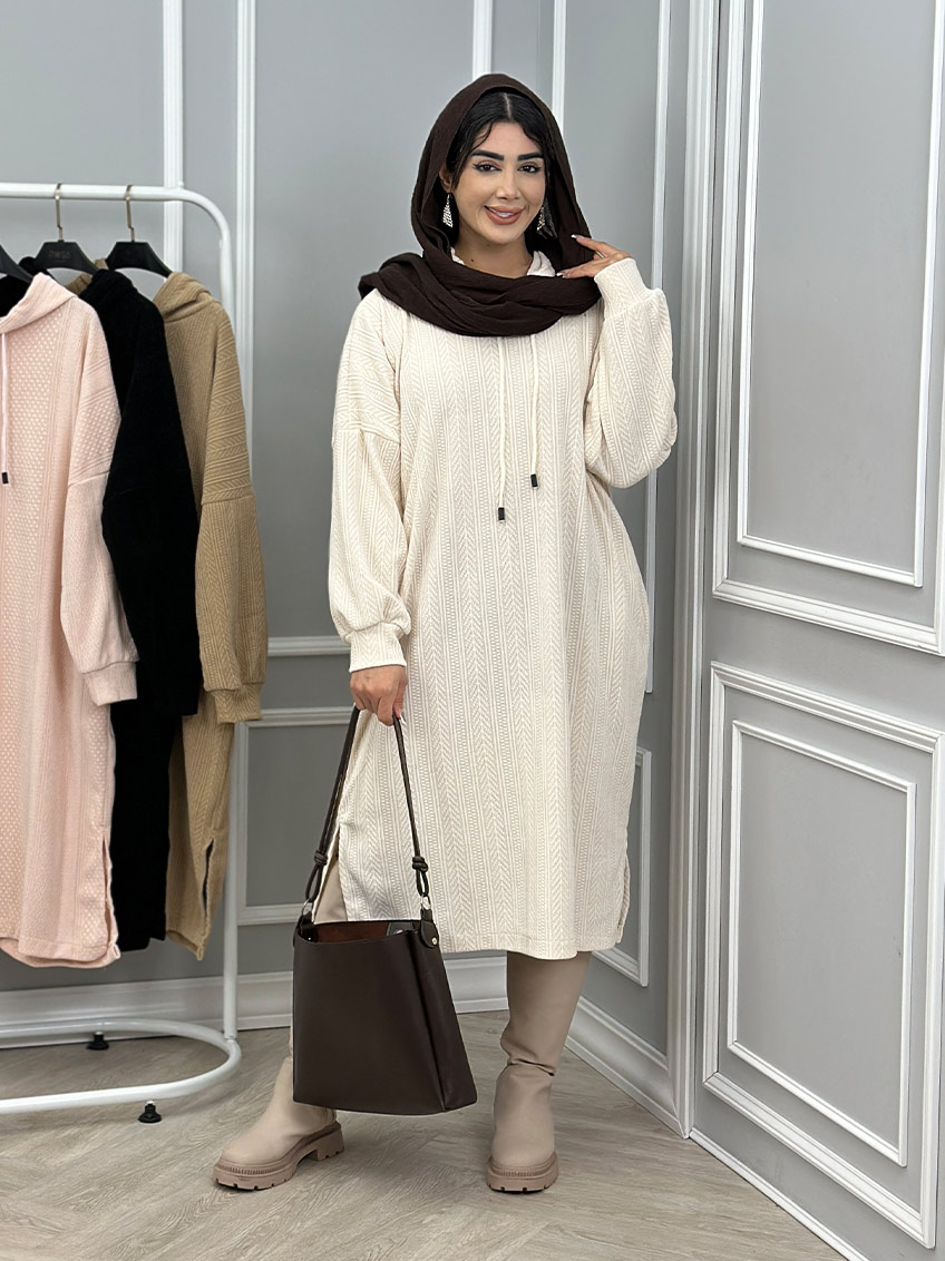 پیراهن کلاهدار پیوسته  1