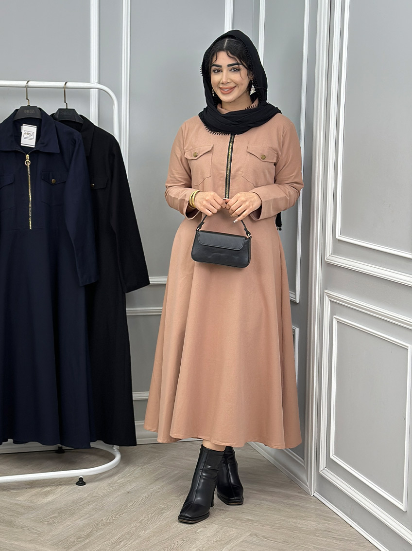 پیراهن کتان ساریه 1