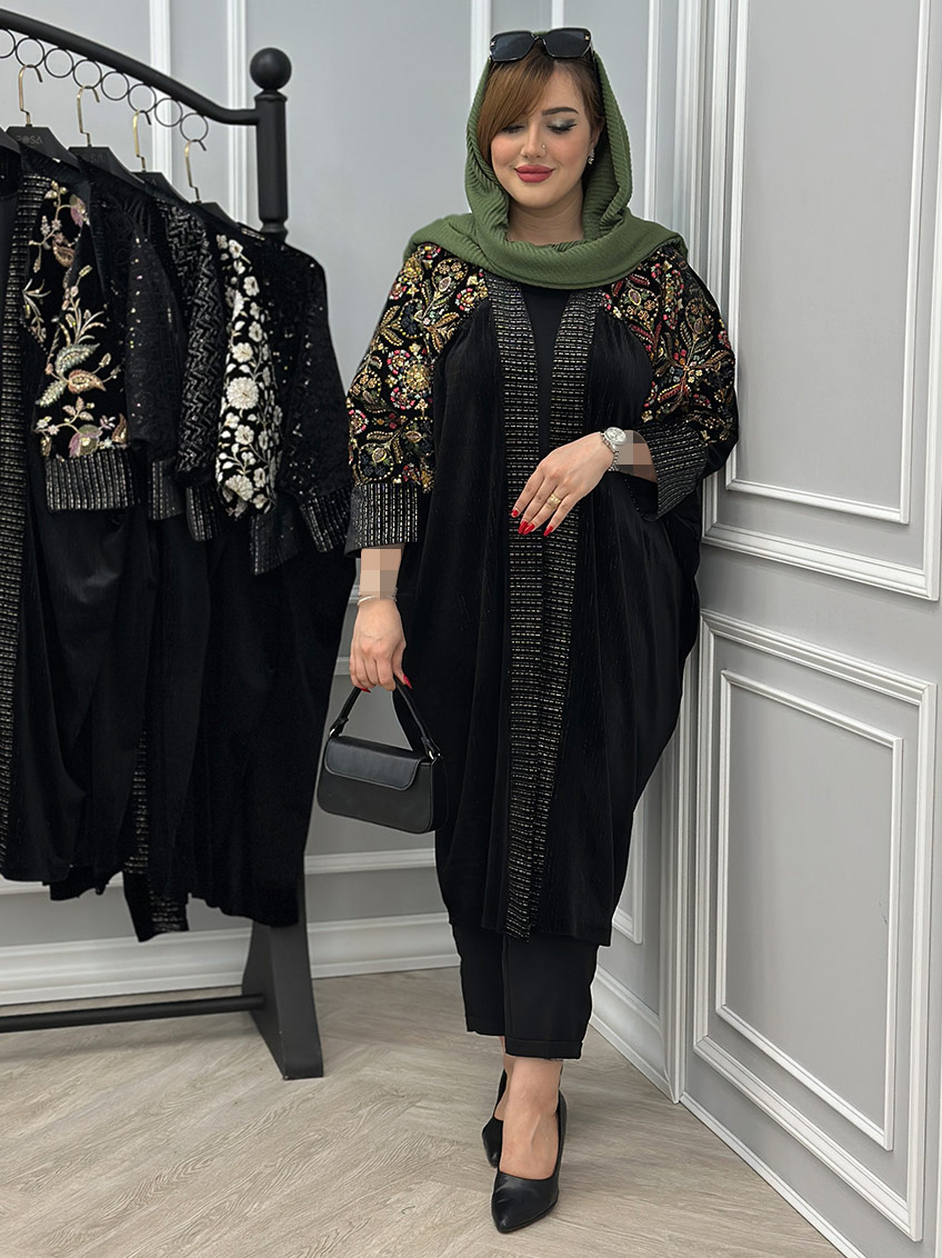 مانتو عبایی مزونی رامونا کد : 2166