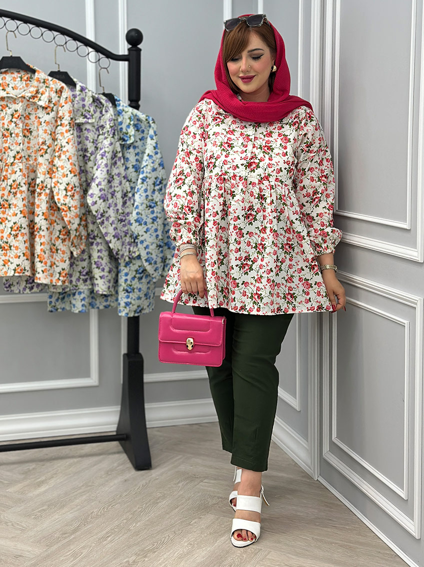 شومیز گلاب کد : 2354