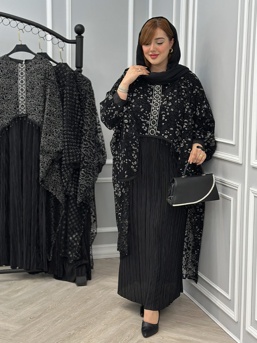 پیراهن رویه دار مزونی ژیلا کد : 2393