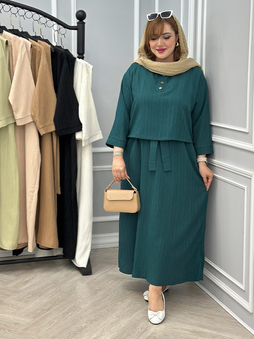 پیراهن رویه دار سونیا کد : 2603