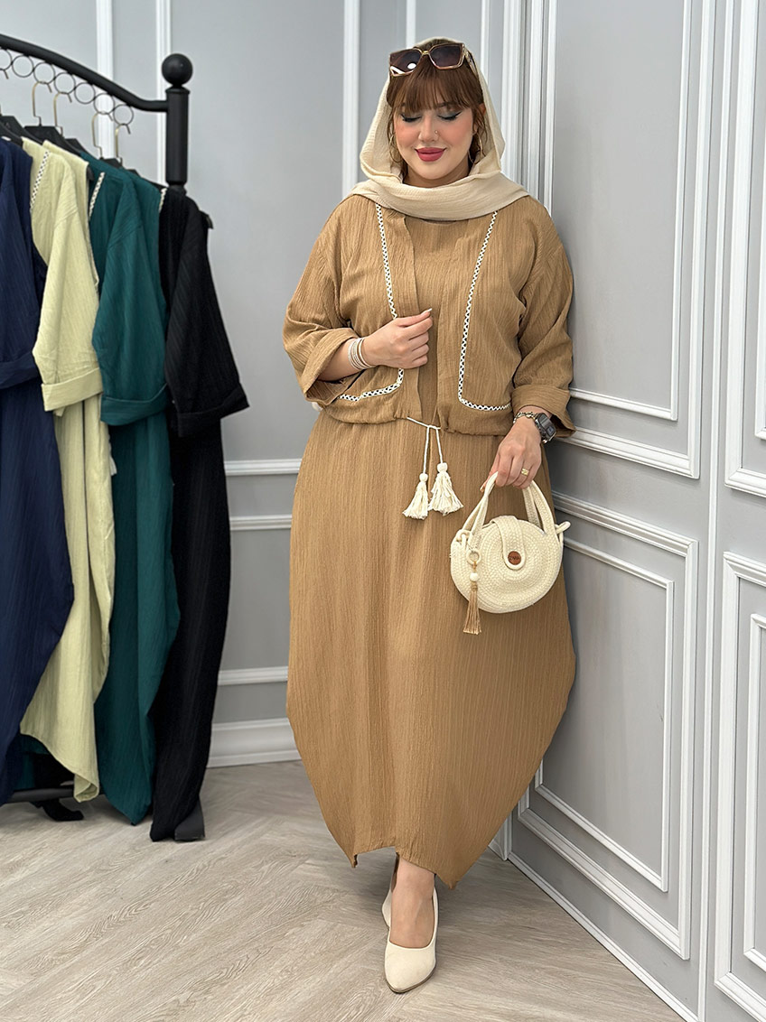 پیراهن رویه دار مهرسانا کد : 2721